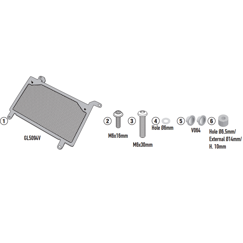 PROTECCION DE RADIADOR GIVI PR1171 HONDA NX500/CB500 PROTECCION DE RADIADOR GIVI PR1171 HONDA NX500/CB500