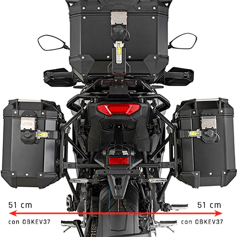 KIT DE FIJACION MALETAS LATELARES GIVI PLO2171CAM TRACER 9