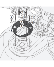 ADAPTADOR GIVI PARA BOLSAS TANKLOCK BF96