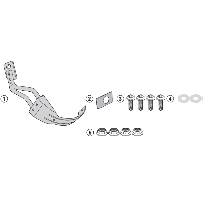 KIT DE MONTAJE GUARDABARROS TRASERO GIVI RM2159KIT TRACER 9 KIT DE MONTAJE GUARDABARROS TRASERO GIVI RM2159KIT TRACER 9