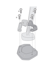 EXTENSIÓN CABALLETE LATERAL GIVI ES6710 APRILIA TUAREG 660