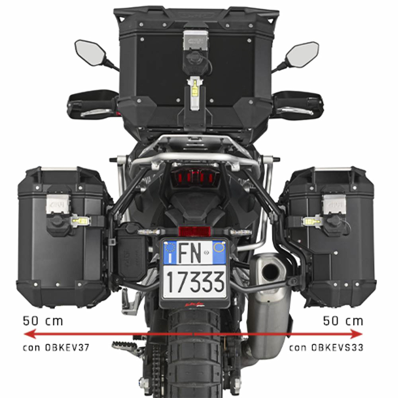 KIT DE FIJACION MALETAS LATERALES GIVI PLOS9651CAM KOVE 800 X-PRO