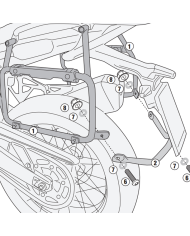 KIT DE FIJACION MALETAS LATERALES GIVI PLOS9651CAM KOVE 800 X-PRO