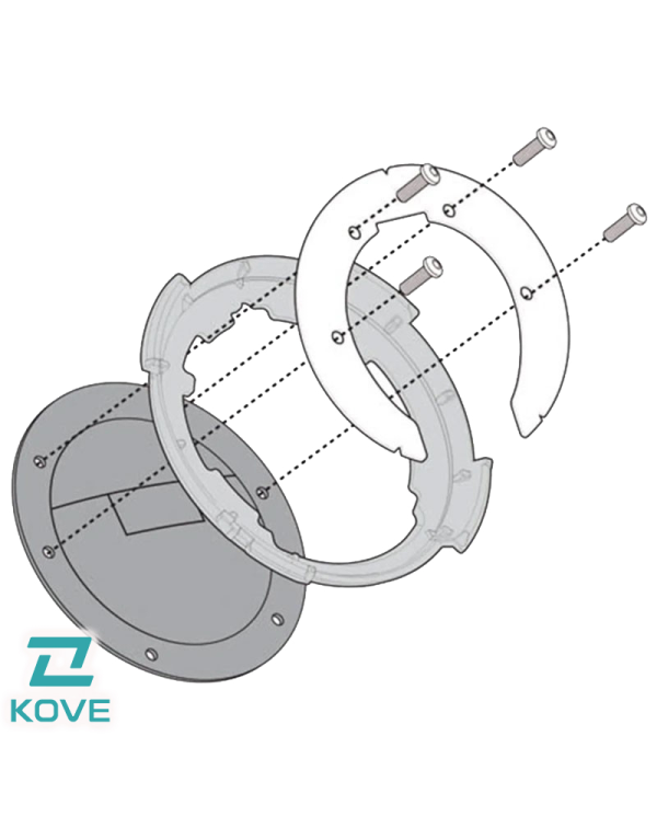 ADAPTADOR GIVI PARA BOLSAS TANKLOCK BF93