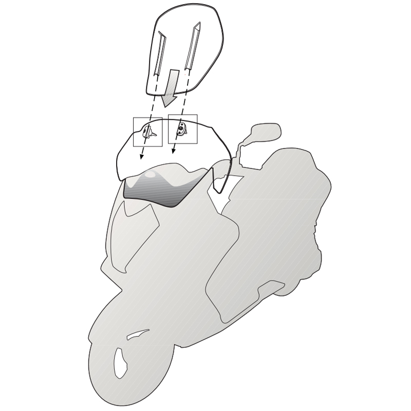 PARABRISAS GIVI D7716ST AIRFLOW EXTENSIBLE KTM 790/890 ADVENTURE
