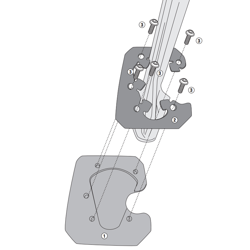 EXTENSIÓN CABALLETE LATERAL GIVI ES7714 KTM 1290 SUPER ADVENTURE S