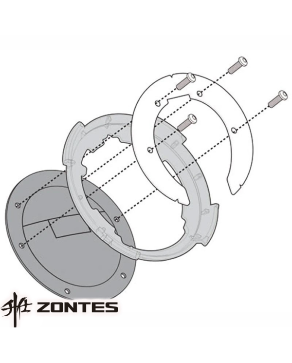 ADAPTADOR GIVI PARA BOLSAS TANKLOCK BF98 ZONTEX 703 F