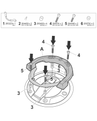 FIJACION BOLSA DE DEPOSITO SHAD CLICK SYSTEM W011CS BMW R1300 GS