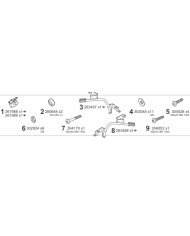 KIT DE FIJACION MALETAS LATERALES SHAD 3P H0NX54IF HONDA NX500/CB500X