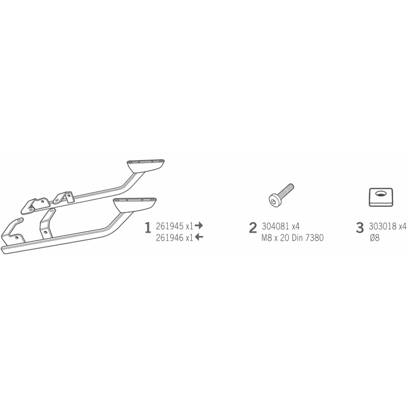 KIT DE FIJACIÓN POSTERIOR SHAD H0NT75ST HONDA NC750 X/NC750 S