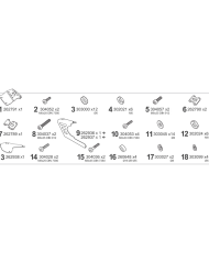 KIT DE FIJACIÓN POSTERIOR SHAD Y0TC91ST YAMAHA TRACER 900/900GT