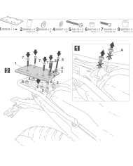 KIT DE FIJACIÓN POSTERIOR SHAD K0XD84ST KOVE 800 X PRO ADVENTURE