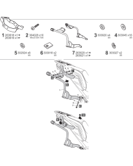 KIT DE FIJACION MALETAS LATERALES SHAD 3P V0DS95IF VOGE 900 DSX