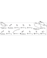 KIT DE FIJACION MALETAS LATERALES SHAD 4P V0DS944P VOGE 900DSX | Fijaciones Maletas de moto | %brands%