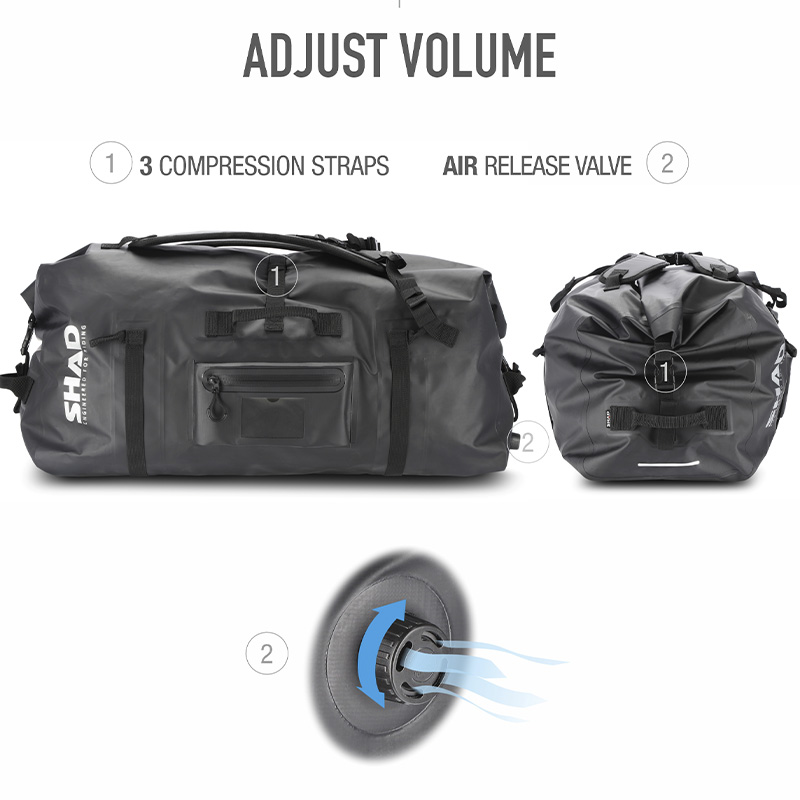 BOLSA TRASERA Y MOCHILA SHAD SW80  IMPERMEABLE X0SW80 | Bolsas de moto | %brands%