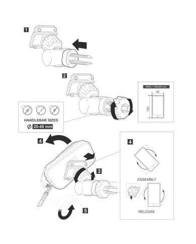 KIT SOPORTE UNIVERSAL SHAD SG76H 180 X 90 MM X0SG7