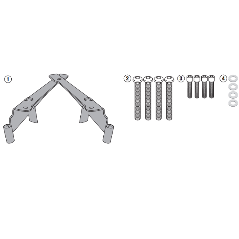 KIT DE FIJACIÓN POSTERIOR GIVI SR1190 HONDA PCX 125/150