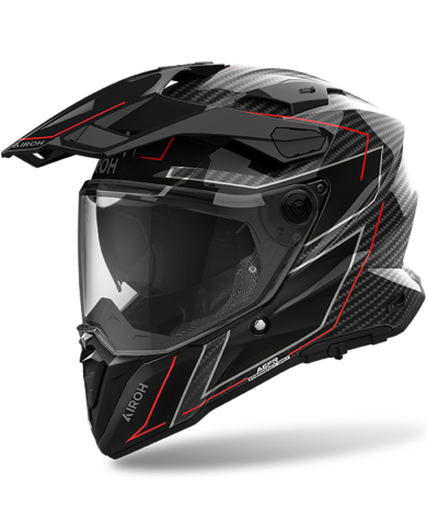 CASCO AIROH COMMANDER 2 CARBON STYLISH GLOSS