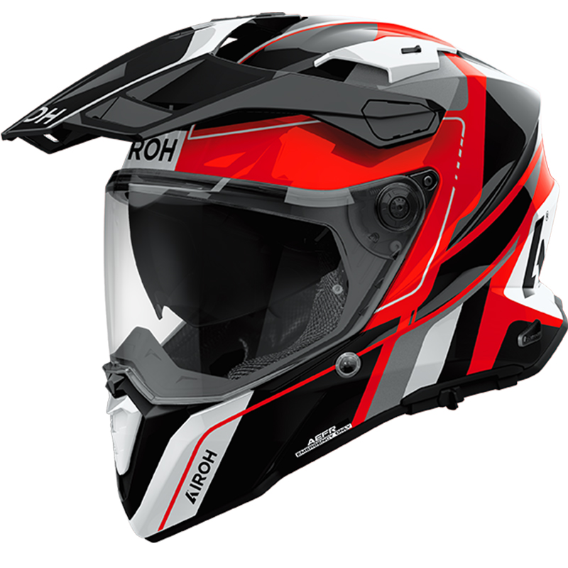 CASCO AIROH COMMANDER 2 SKIP RED GLOSS