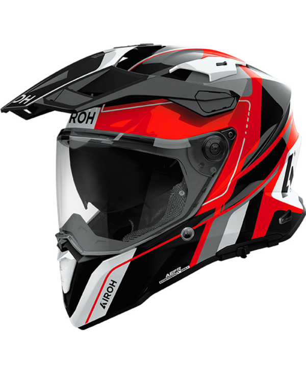 CASCO AIROH COMMANDER 2 SKIP RED GLOSS