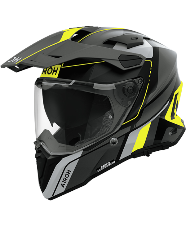 CASCO AIROH COMMANDER 2 SKIP YELLOW MATT