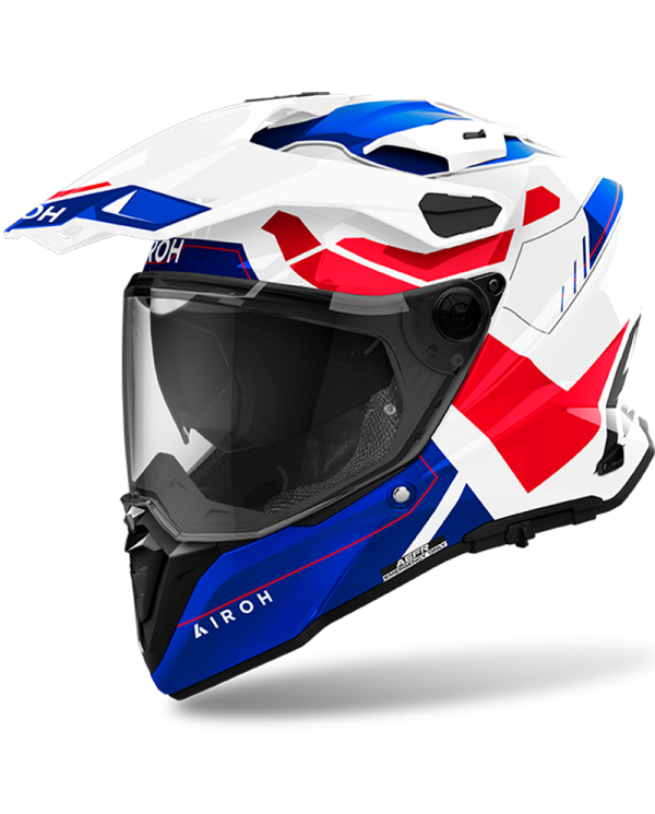 CASCO AIROH COMMANDER 2 REVEAL BLUE/RED GLOSS