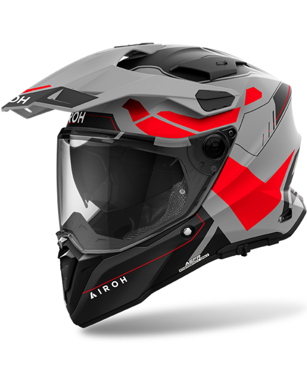 CASCO AIROH COMMANDER 2 REVEAL RED FLUO MATT
