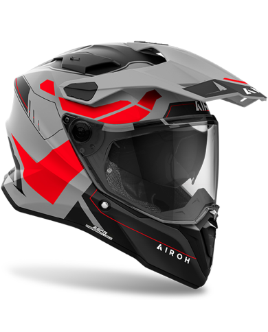 CASCO AIROH COMMANDER 2 REVEAL RED FLUO MATT