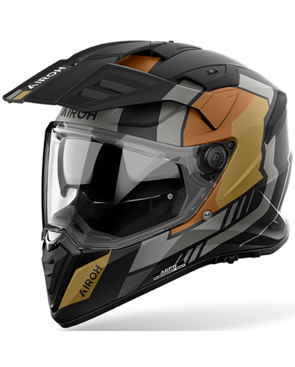 CASCO AIROH BADX-X HORN GOLD MATT | Cascos Adventure de moto | %brands%