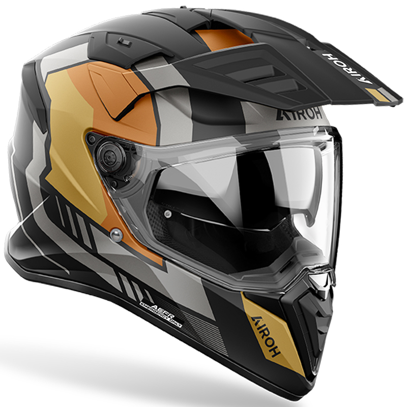 CASCO AIROH BADX-X HORN GOLD MATT | Cascos Adventure de moto | %brands%