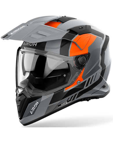 CASCO AIROH BANDIT HORN ORANGE MATT