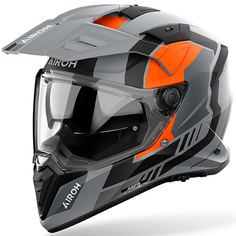CASCO AIROH BANDIT HORN ORANGE MATT