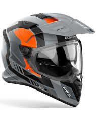 CASCO AIROH BADX-X HORN ORANGE MATT | Cascos Adventure de moto | %brands%