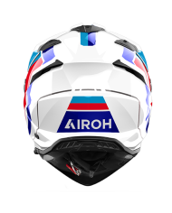 CASCO AIROH BADX-X HORN WHITE GLOSS | Cascos Adventure de moto | %brands%