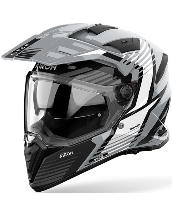 CASCO AIROH BANDIT SPICY GREY GLOSS