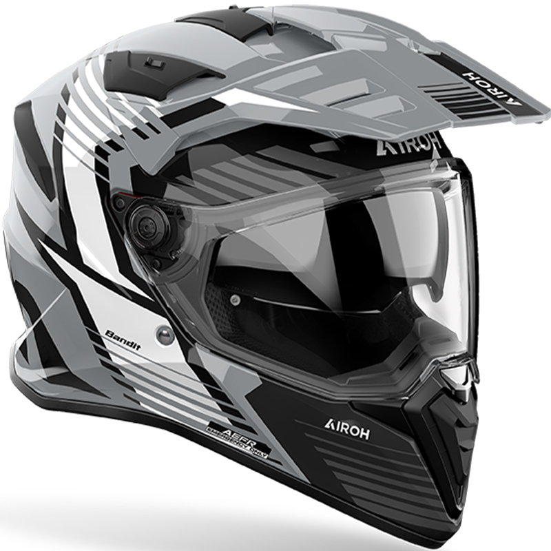 CASCO AIROH BADX-X SPICY GREY GLOSS | Cascos Adventure de moto | %brands%