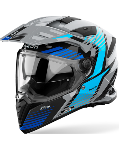 CASCO AIROH BANDIT SPICY BLUE GLOSS