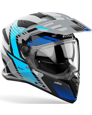 CASCO AIROH BANDIT SPICY BLUE GLOSS