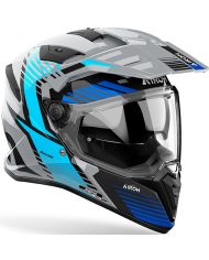 CASCO AIROH BADX-X SPICY BLUE GLOSS | Cascos Adventure de moto | %brands%