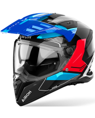 CASCO AIROH BANDIT TUNE BLUE/RED GLOSS