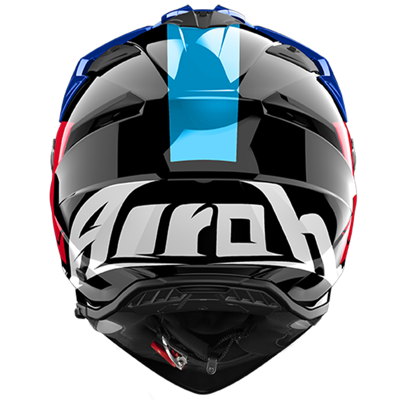 CASCO AIROH BANDIT TUNE BLUE/RED GLOSS