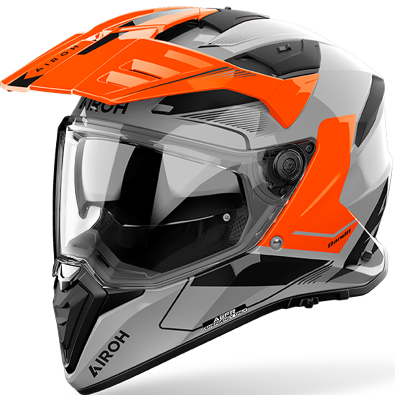 CASCO AIROH BANDIT TUNE ORANGE GLOSS
