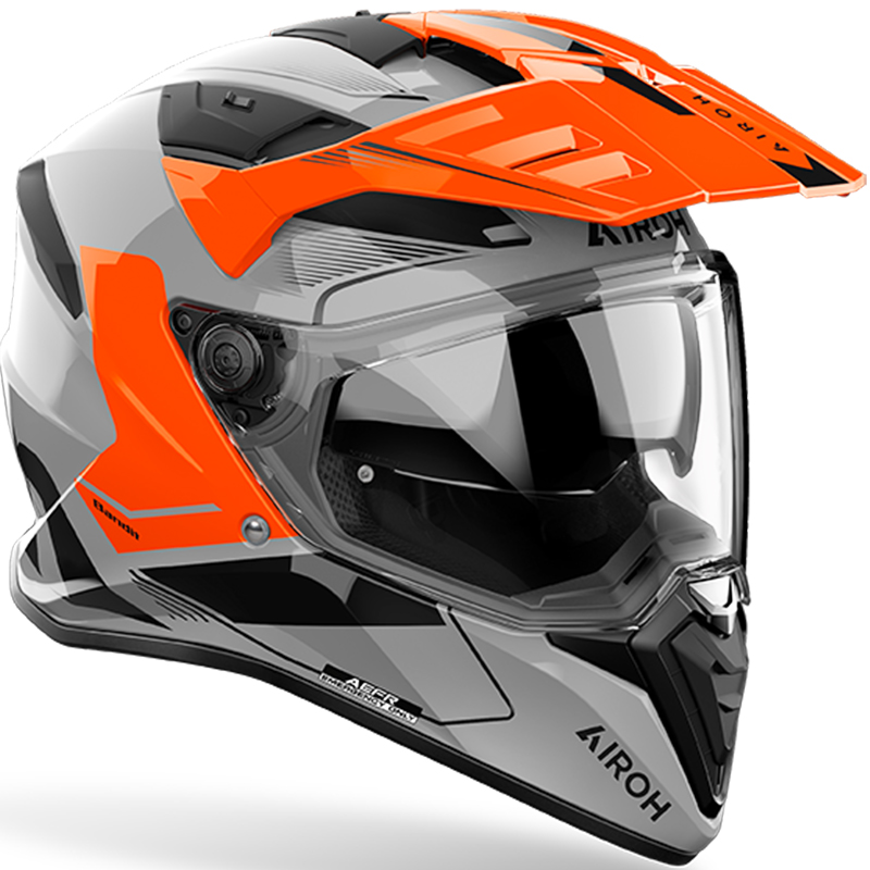 CASCO AIROH BADX-X TUNE ORANGE GLOSS | Cascos Adventure de moto | %brands%