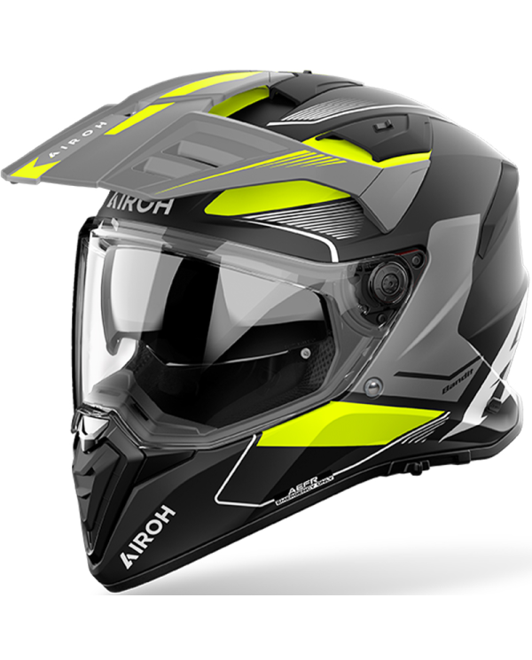 CASCO AIROH BADX-X TUNE YELLOW MATT | Cascos Adventure de moto | %brands%