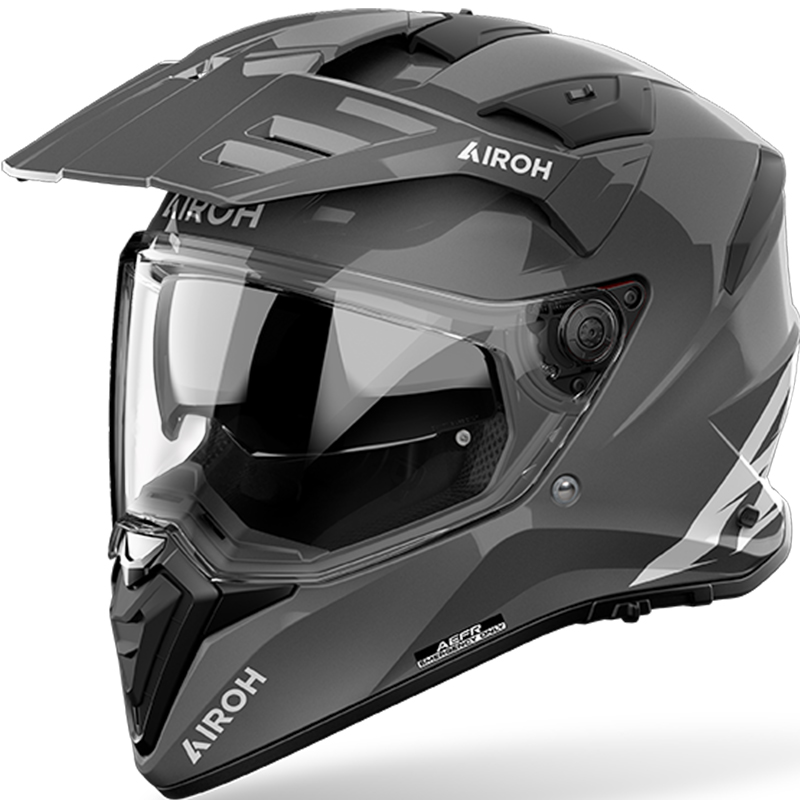 CASCO AIROH BANDIT DARK GREY GLOSS