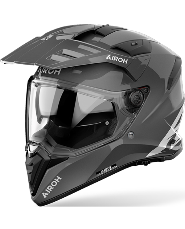 CASCO AIROH BADX-X DARK GREY GLOSS | Cascos Adventure de moto | %brands%
