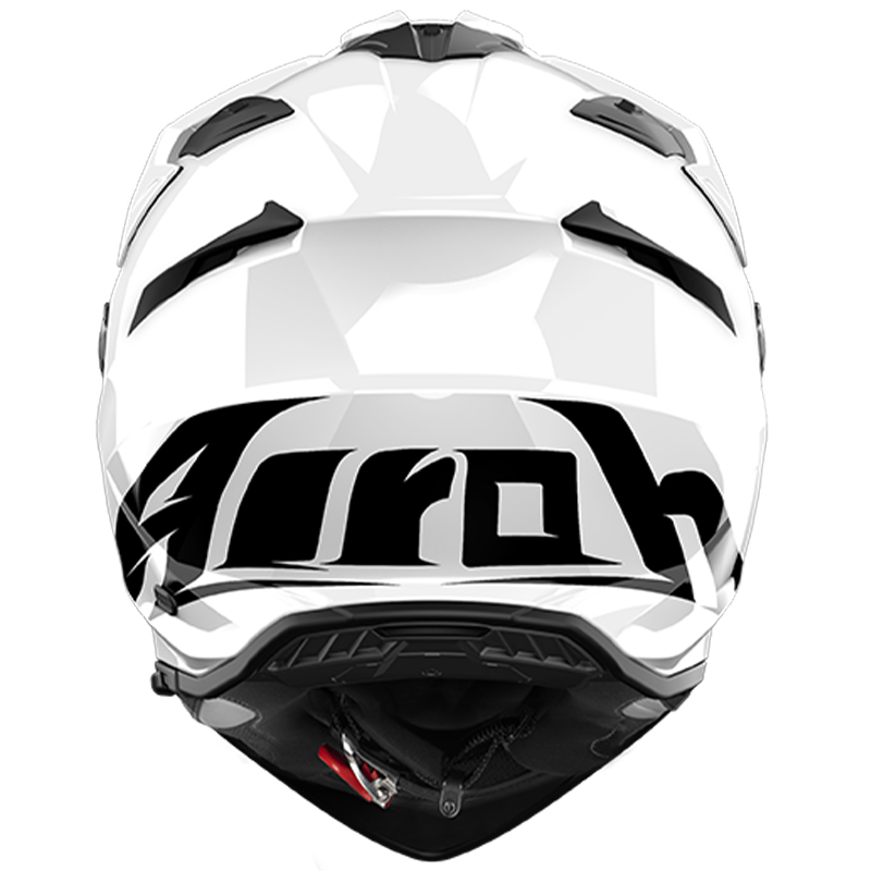 CASCO AIROH BADX-X WHITE GLOSS | Cascos Adventure de moto | %brands%