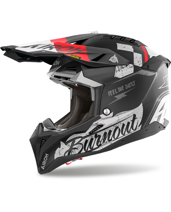 CASCO AIROH AVIATOR 3 CARBONO BURNOUT MATT