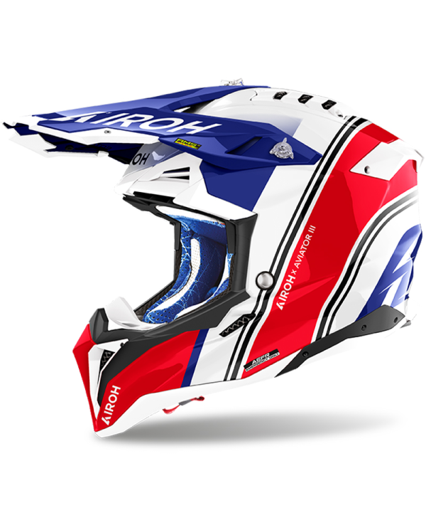 CASCO AIROH AVIATOR 3 HIMA RED GLOSS