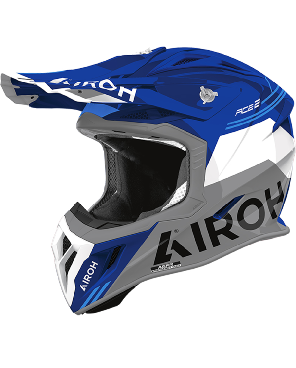 CASCO AIROH AVIATOR ACE 2 FURY BLUE GLOSS